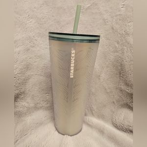 STARBUCKS Mermaid Tail Iridescent 24 oz Tumblr Venti Cold Cup